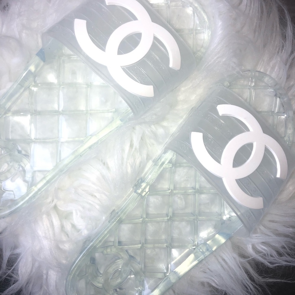 Chanel Jelly Slides